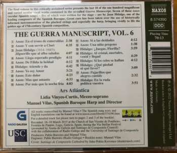 CD Anonymous: The Guerra Manuscript, Volume 6: 17th Century Secular Spanish Vocal Music 451478