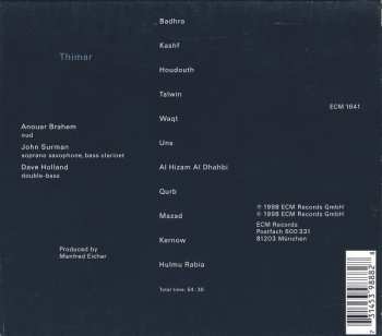 CD Anouar Brahem: Thimar 120588