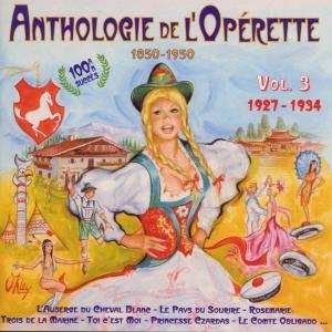 Album Anthologie De L’opÉrette: Vol. 3