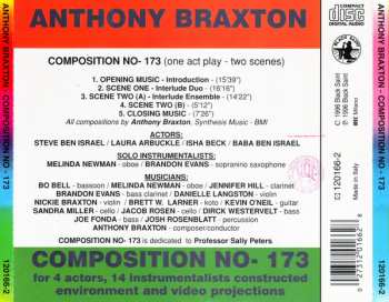 CD Anthony Braxton: Composition No- 173 For 4 Actors, 14 Instrumentalists Constructed Environment And Video Projections  399998