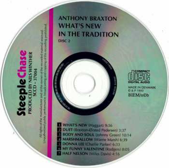 2CD Anthony Braxton: What's New In The Tradition 314405