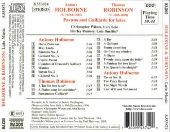 CD Anthony Holborne: Pavans And Galliards 117904