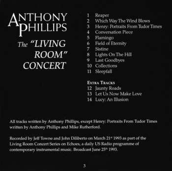 CD Anthony Phillips: The "Living Room" Concert 98784