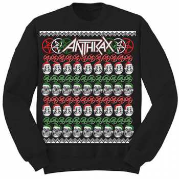 Merch Anthrax: Mikina Skulls Christmas 