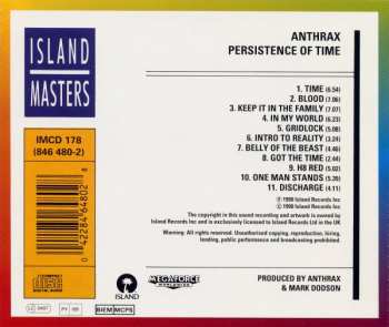 CD Anthrax: Persistence Of Time 374551