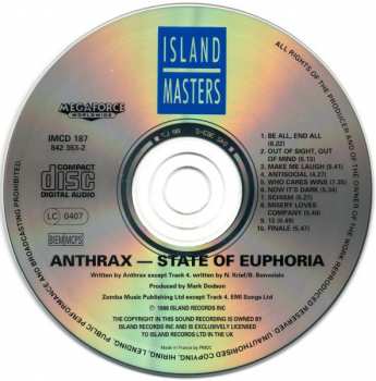 CD Anthrax: State Of Euphoria 376448