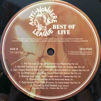 LP Anti-Nowhere League: Best Of Live 253908