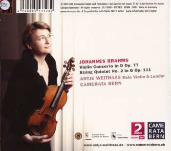 CD Antje Weithaas: Violin Concerto • String Quintet Op. 111 491815