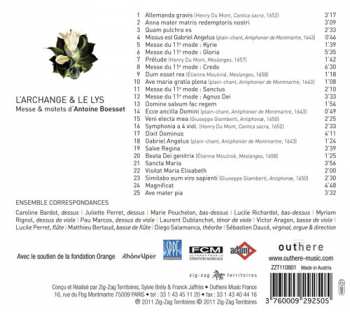 CD Antoine Boesset: L'Archange & Le Lys - Messe & Motets 336529