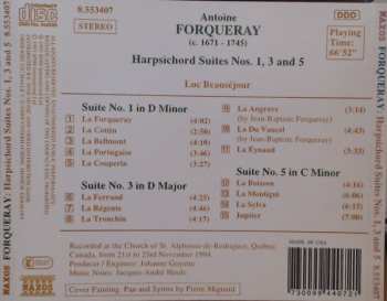 CD Antoine Forqueray: Harpsichord Suites Nos. 1, 3 And 5 188639