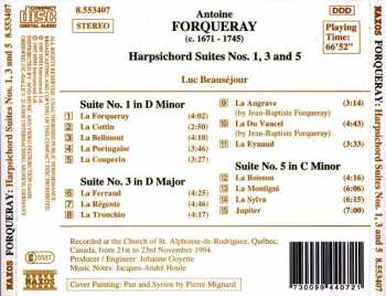 CD Antoine Forqueray: Harpsichord Suites Nos. 1, 3 And 5 188639