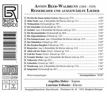 CD Anton Beer-Walbrunn: Reisebilder & Lieder 357880