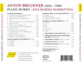 CD Anton Bruckner: Piano Works 373183