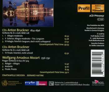 2CD Anton Bruckner: Nach Der Hochwasser-Katastrophe 2002 - Ein Konzert Für Dresden: Sinfonie Nr. 8 C-Moll, WAB 108 - Prager Sinfonie D Dur, KV 504 365160