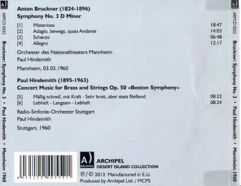 CD Anton Bruckner: Anton Bruckner: Symphony No. 3 / Paul Hindemith: Music For Brass And Strings 537460