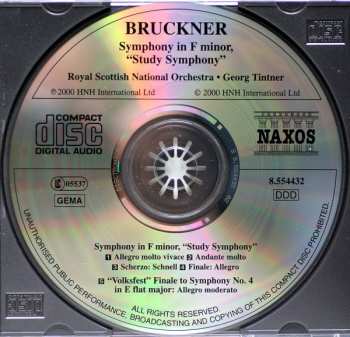 CD Anton Bruckner: Symphony No. 00, "Study Symphony" / "Volkfest" (1878) Finale To Symphony No. 4 326137