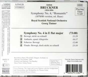 CD Anton Bruckner: Symphony No. 4, "Romantic"  (1878/80 Version, Ed. Haas) 318634