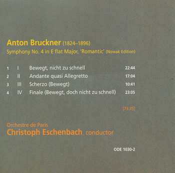 CD Anton Bruckner: Symphony No. 4 'Romantic' 253244