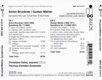 2CD Anton Bruckner: Symphony No. 7 / Symphony No. 4 (Arranged For Chamber Ensemble) 237160