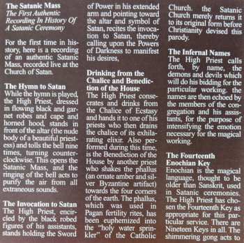 CD Anton LaVey: The Satanic Mass (Recorded Live At The Church Of Satan San Francisco)