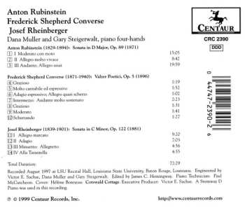 CD Josef Rheinberger: Piano Four-Hands: Rubinstein, Converse, Rheinberger