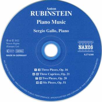 CD Anton Rubinstein: Piano Music 403454