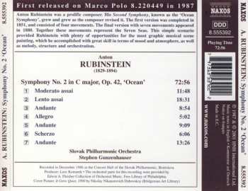 CD Anton Rubinstein: Symphonies Vo. 2 - Symphony No. 2 'Ocean' 312472