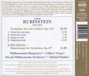 CD Anton Rubinstein: Symphony No. 6 • Don Quixote 467386