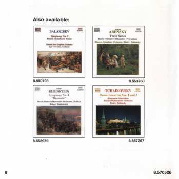 CD Anton Stepanovich Arensky: Piano Concerto In F Minor • Fantasia On Russian Folk Songs • To the Memory Of Suvorov • Symphonic Scherzo 194450