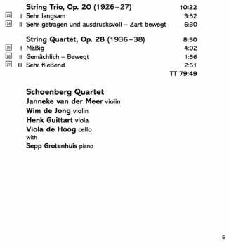 CD Anton Webern: Chamber Music for Strings 117289