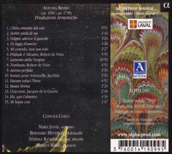 CD Antonia Bembo: Produzioni Armoniche 355155