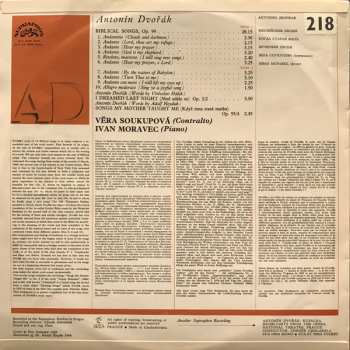 LP Antonín Dvořák: Biblical Songs; Evening Song; Songs My Mother Taught Me 501406