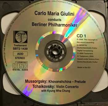 2CD Antonín Dvořák: Carlo Maria Giulini: Tchaikovsky Violin Concerto / Dvorak Symphony No. 7 / Mussorgsky Khovanshchina – Prelude 329455