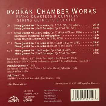 4CD/Box Set Antonín Dvořák: Chamber Works - Piano Quartets & Quintets - String Quintets & Sextet 6720