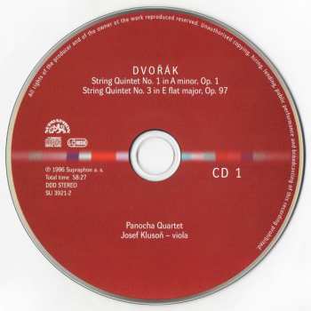 4CD/Box Set Antonín Dvořák: Chamber Works - Piano Quartets & Quintets - String Quintets & Sextet 6720
