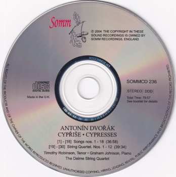 CD Antonín Dvořák: Cypresses 395991