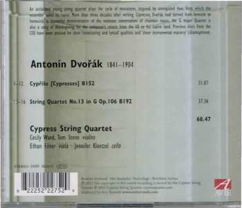 CD Antonín Dvořák: Cypresses For String Quartet • String Quartet No.13 Op.106