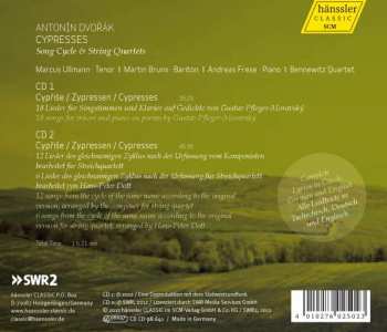 2CD Antonín Dvořák: Cypresses (Song Cycle & String Quartets) 111765
