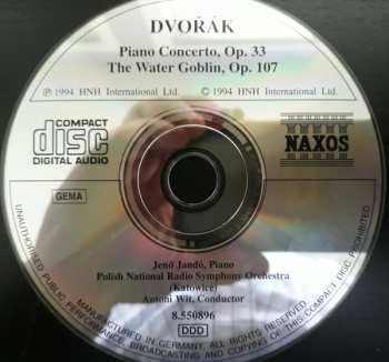 CD Antonín Dvořák: Piano Concerto, Op. 33; The Water Goblin 439050