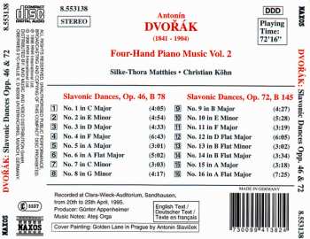 CD Antonín Dvořák: Four-Hand Piano Music Vol.2 296077