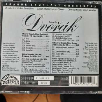 CD Antonín Dvořák: Te Deum / Mass In D Major / Biblical Songs Nos. 1-5 35751
