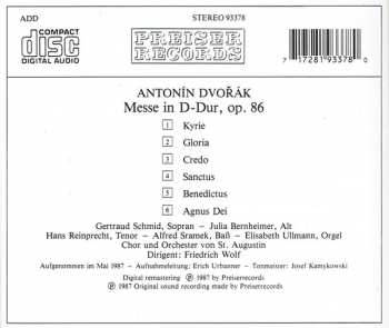 CD Antonín Dvořák: Messe In D-Dur, Op. 86 422891