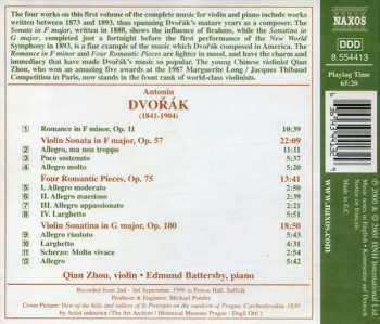 CD Antonín Dvořák: Music For Violin And Piano, Volume 1: Violin Sonata, Op. 57 • Violin Sonatina, Op. 100 352257