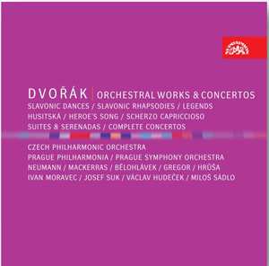 8CD Antonín Dvořák: Orchestral Works & Concertos: Slavonic Dances / Slavonic Rhapsodies / Legends / Husitska / Heroe's Song / Scherzo Capriccioso / Suites & Serenadas / Complete Concertos 26604