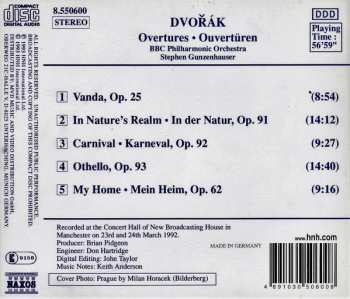 CD Antonín Dvořák: Overtures 324336