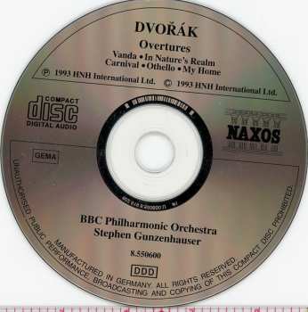 CD Antonín Dvořák: Overtures 324336
