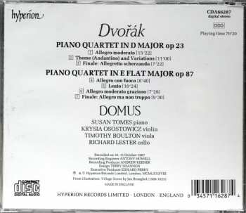 CD Antonín Dvořák: Piano Quartets 328146