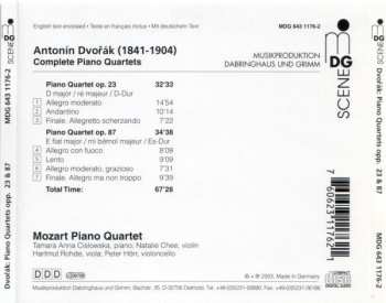 CD Antonín Dvořák: Piano Quartets Opp. 23 & 87 410153