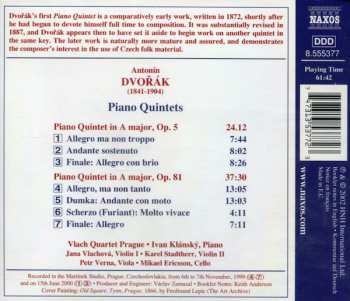 CD Antonín Dvořák: Piano Quintets Opp. 5 And 81 316289