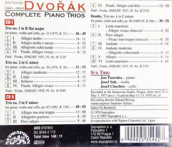 2CD Antonín Dvořák: Complete Piano Trios 7715